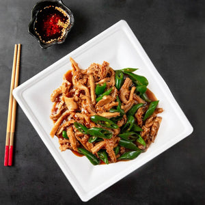 10" Compostable Pearl White Bagasse Square Plates - 100 Count