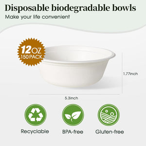 12 oz Compostable Bowls