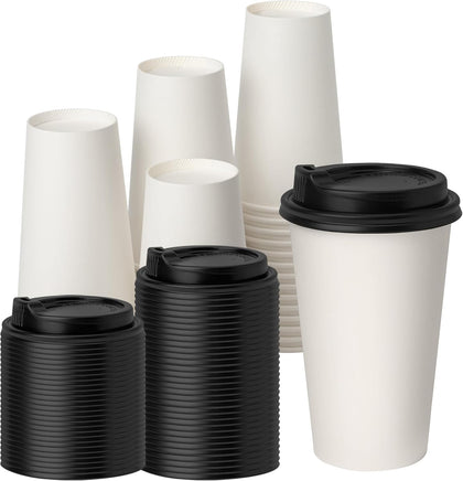 16oz Hot Coffee Cups with Lid